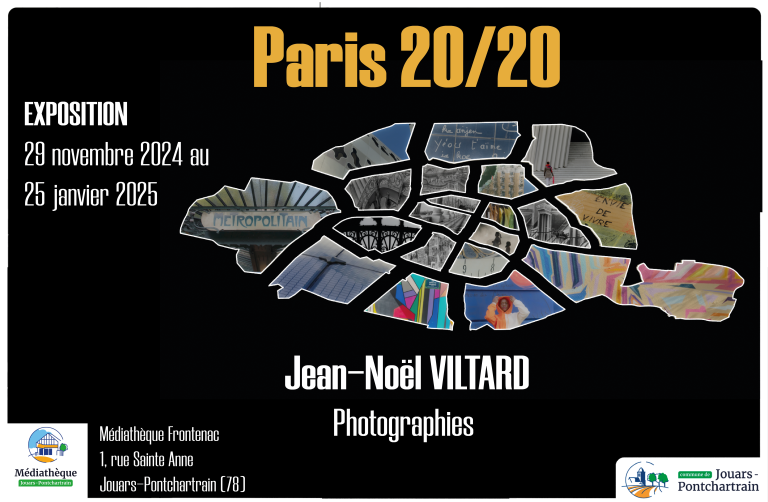 Affiche exposition "Paris 20/20' Jean-Noël VILTARD
